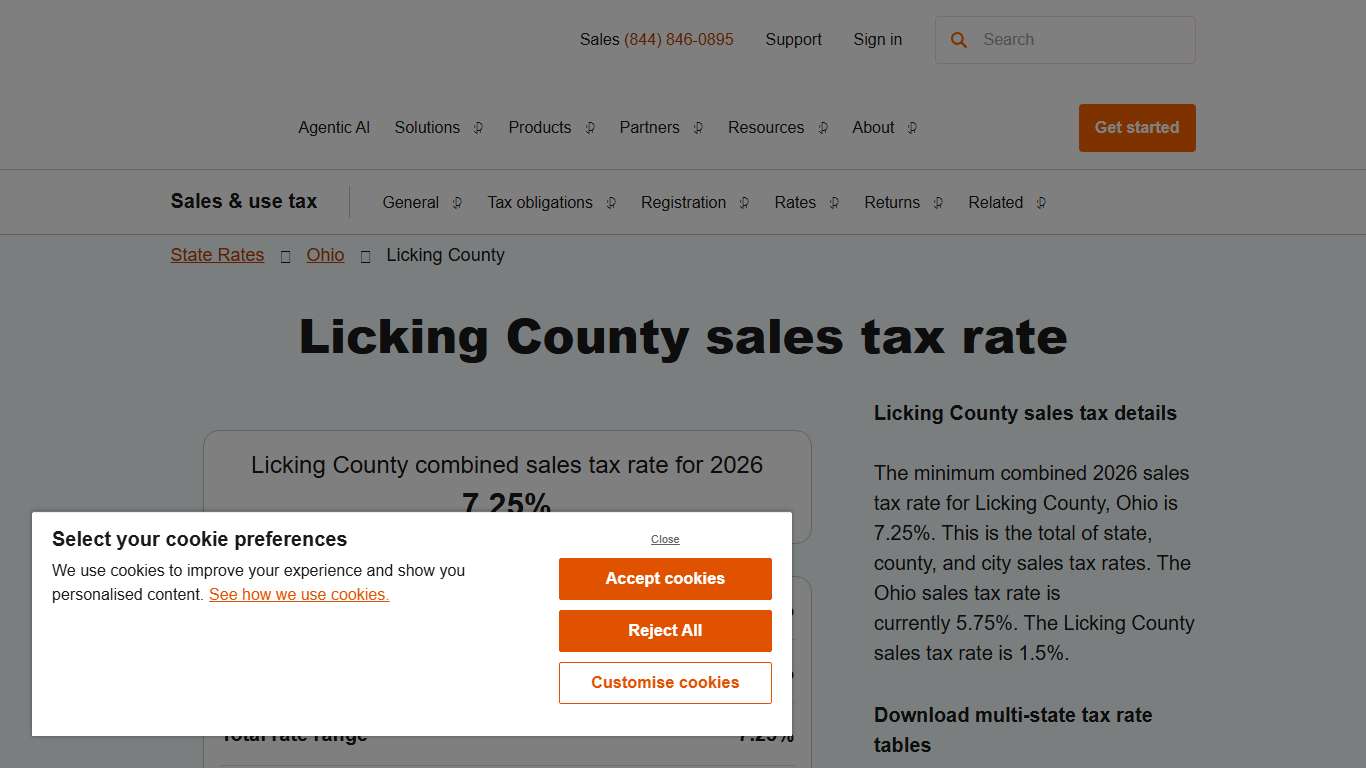 2026 Licking County County Sales Tax Rate - Avalara